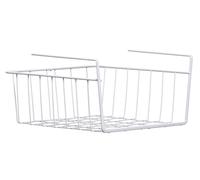 Orsina White Under Shelf Small Storage Basket, Compact Wire Organizer For Maximising Shelf Space, Durable Orsina White