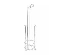 Premier Housewares Chrome Toilet Roll Holder and Storer, 52 x 13 x 13 cm