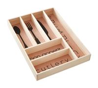 Orsina Wooden Cutlery Drawer, Kitchen Utensil Tray Organizer, Natural Flatware Drawer Divider, Modern Insert Tray Orsina Natural