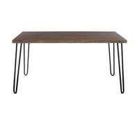 Wooden Top Borough Dining Table, Sleek Hairpin Legs Dining Table, Spacious Contemporary Table For Dining Room Premier Housewares Natural One Size