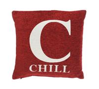 Orsina Words 'chill' Red Cushion