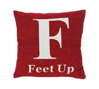 Orsina Words 'feet Up' Red Cushion