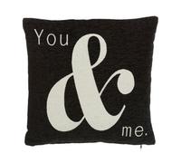 Orsina Words 'you & Me' Black Cushion
