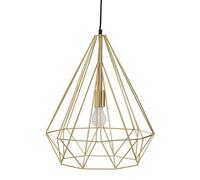 Orsina Wyra Champagne Gold Conical Pendant Light
