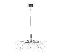 Orsina Xavia Purple And Clear 8 Light Ceiling Light