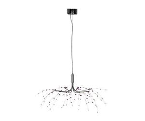 Orsina Xavia Purple And Clear 8 Light Ceiling Light