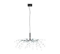 Orsina Xavia Teal And Clear 8 Light Ceiling Light