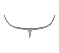 Orsina Zania Aluminium Wall Mounted Skull in Silver Orsina Silver