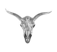 Orsina Zania Wall Mounted Skull in Silver Orsina Silver