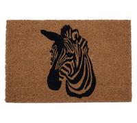 Orsina Zebra Face Doormat in Brown | Size: 100 cm diameter Orsina Brown 100 cm diameter