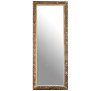 Orsina Zelma Champagne Finish Ridged Wall Mirror in Silver Orsina Silver