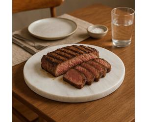 Orsina Ziarat Sunny Round Chopping Board, Non-Slip Marble Chopping Board, Easy To Clean Small Chopping Board