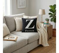 Orsina Zzzzzz Words Cushion in Black Orsina Black