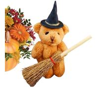 Orso Di Peluche Di Halloween - Peluga A Tema Witch Figura Di Halloween - Decorazione Stagionale Il Desktop Con Per Tavolo Da Pranzo Comodino Dormitorio Infestato | Horror Peluche Orso Di Pe
