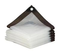 ORSTIO 8 x 10 FT Clear Tarps Heavy Duty Waterproof Clear Vinyl Patio Enclosure, Clear Plastic Tarp to Cover Windows, Clear Plastic Sheeting Cover for Greenhouse Accessories (8 x 10 Feet)