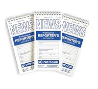 ortage Reporter's Notebook - #200 Gregg Ruled 4" x 8" Professional Spiral Notebook for Taking Notes in The Field - 140 Pages (3)