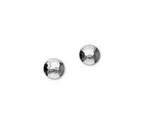 ORTAK 925 Sterling Silver Handmade Stud Earrings | Harvest Moon Inspired Design | High Polished | Hand Hammered Texture | Scottish Fine Jewellery | Made In UK