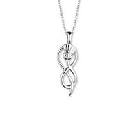 ORTAK 925 Sterling Silver Scottish Thistle Handmade Necklace Pendant Oval, Infinity and Teardrop Style in Floral, Victorian and Flower Fine Jewellery of Scotland
