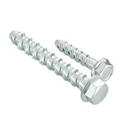 ORTAVA Concrete Screws Hex Head M8 x 60, Pack of 20 Concrete Screws Galvanised with Washer for Masonry, Concrete, Architecture, Industry