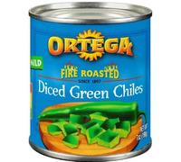 Ortega, Canned Green Chiles, Fire Roasted (Diced, 7 Oz) (Pack of 4)