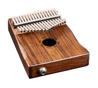Ortega Guitars Kalimba C-Major Electroacoustic - Percussion Series - Thumb Piano with 17 Keys - With Pickup - Including Accessories - Acacia, Natural (OKB1E)