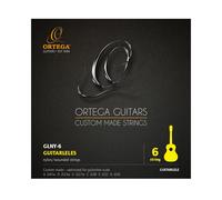 Ortega Guitars Nylon Guitarlele Strings - for 6-String Guitarlele - Custom Made Strings Series - Nylon/Silver-Plated Copper (GLNY-6)