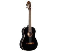 Ortega Guitars 4/4 Classical Guitar - Family Series - Including Gig Bag - Spruce, Mahogany, Black (R221BK)