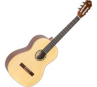 Ortega Guitars 4/4 Classical Guitar - Slim Neck - Family Series - Including Gig Bag - Spruce, Mahogany, Natural (R121SN)