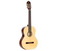 Ortega Guitars 4/4 Classical Guitar - With Armrest - Student Series Pro - Solid Engelmann Spruce, Catalpa, Natural (R55DLX)