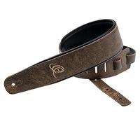 Ortega Guitars Adjustable Guitar Strap - Acoustic Guitar / Bass, Electric Guitar / Bass - Artist Series - Genuine Leather, Desert Stone (OSAR-3)