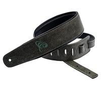Ortega Guitars Adjustable Guitar Strap - Acoustic Guitar / Bass, Electric Guitar / Bass - Artist Series - Genuine Leather, Olive Tree (OSAR-4)