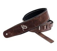 Ortega Guitars Adjustable Guitar Strap - Acoustic Guitar / Bass, Electric Guitar / Bass - Classic Series - Genuine Leather, Vintage Brown (OSCL-4)