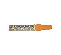 Ortega Guitars Adjustable Guitar Strap - Acoustic Guitar / Bass, Electric Guitar / Bass - Creative Series - Cotton, Classic Yellow (OCS-560)