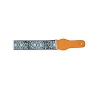 Ortega Guitars Adjustable Guitar Strap - Acoustic Guitar/Bass, Electric Guitar/Bass - Creative Series - Cotton, Classic Blue (OCS-550)
