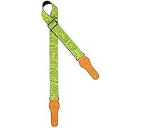 Ortega Guitars Adjustable Guitar Strap - Acoustic Guitar / Bass, Electric Guitar / Bass - Spring Series - Cotton, Green (OCS-340)
