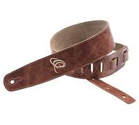 Ortega Guitars Adjustable Guitar Strap - Acoustic Guitar / Bass, Electric Guitar / Bass - Suede Series - Suede Leather, Caramel (OSSU-30)