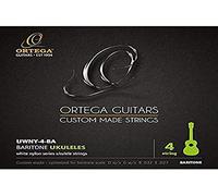 Ortega Guitars Baritone Ukulele Strings - Custom Made Strings Series - Nylon/Silver Plated (UWNY-4-BA)