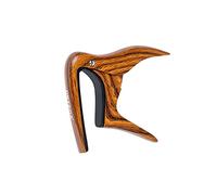 Ortega Guitars Capo Instrument Accessory - Flat - For Ukulele, Banjo, Mandolin - Aluminum Alloy, Dark Brown (OCAPOUKE-WND)