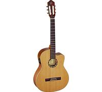 Ortega Guitars Classical Guitar Electro-Acoustic - 4/4, Slim Neck - Family Series Pro - Including Gig Bag - Solid Canadian Red Cedar, Mahogany, Natural (RCE131SN)