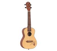 Ortega Guitars Concert Ukulele Acoustic - Bonfire Series - Spruce, Sapele, Natural (RU5)