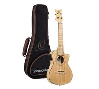 Ortega Guitars Concert Ukulele Electro-Acoustic - Bamboo Series - Including Gigbag - Bamboo, Natural (RUNAB-CC)
