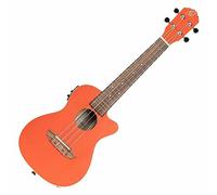 Ortega Guitars Concert Ukulele Electro-Acoustic - Earth Series - with Cutaway - Okoume, Orange (RUPUKI-CE)