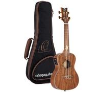 Ortega Guitars Concert Ukulele Electro-Acoustic - Lizard Series - Including Gigbag - Paldao, Natural (LIZARD-CC-GB)