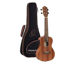 Ortega Guitars Concert Ukulele Electro-Acoustic - Timber Series - Including Gigbag - Sapele, Natural (RFU11SE)