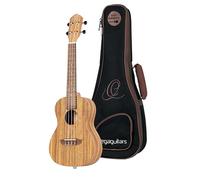 Ortega Guitars Concert Ukulele Lefthanded - Electro-Acoustic - Timber Series - Including Gigbag - Zebrawood, Natural (RFU11ZE-L)