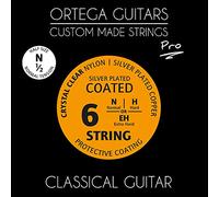 Ortega Guitars Custom Made Strings - Pro - 1/2 Classical Guitar - Crystal Nylon Coated (NYP12N)