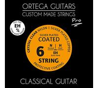 Ortega Guitars Custom Made Strings - Pro - 4/4 Classical Guitar - Crystal Nylon Coated (NYP44EH)