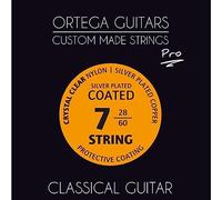Ortega Guitars Custom Made Strings - Pro - 7-String Classical Guitar - Crystal Nylon, Coated (NYP7)