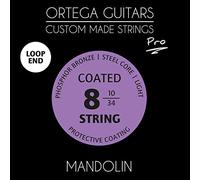 Ortega Guitars Custom Made Strings - Pro - Mandolin - 8 Strings / Loop ends - Phosphor Bronze Coated (MAP-8)