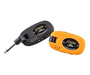 Ortega Guitars Digital Wireless System - Rechargeable Accessory for Guitar - Black, Orange (ODWS-1)